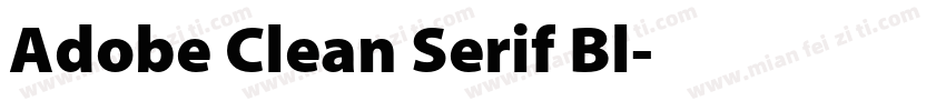 Adobe Clean Serif Bl字体转换
